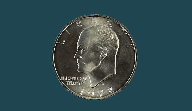 1972 silver dollar coin thumbnail