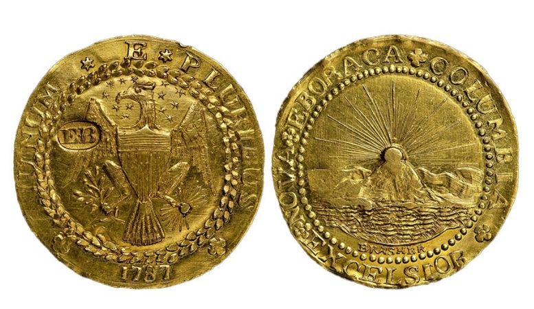 1787 brasher doubloon coin