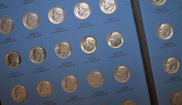 organized collection of roosevelt dimes