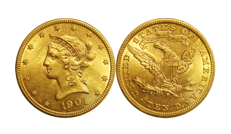 gold half eagle coin
