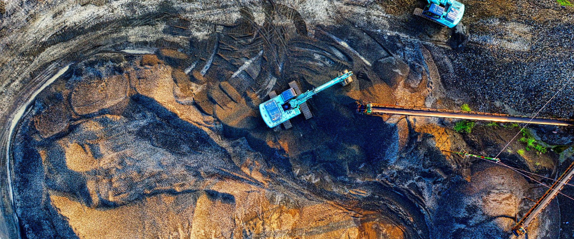 an aerial view of a canadian mine